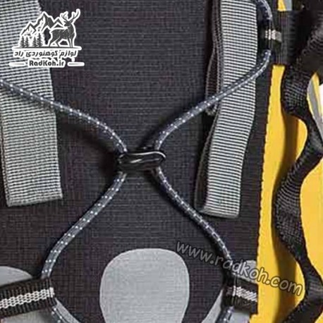 کوله پشتی مسافرتی 28 لیتری قایا مدل ایلمان رنگ زرد/مشکی