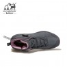 کفش کوهنوردی ساقدار زنانه هومتو مدل humtto 220838B-2 بند دیسکی رنگ خاکستری تیره