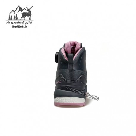 کفش ساقدار زنانه هامتو مدل humtto 220838B-2 بند دیسکی رنگ خاکستری تیره