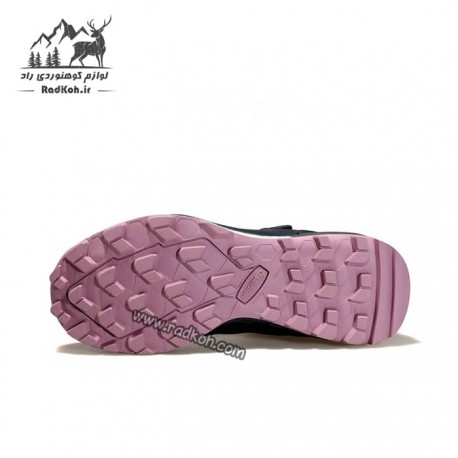 کفش ساقدار هامتو زنانه مدل 220838B-2 بند دیسکی رنگ خاکستری تیره