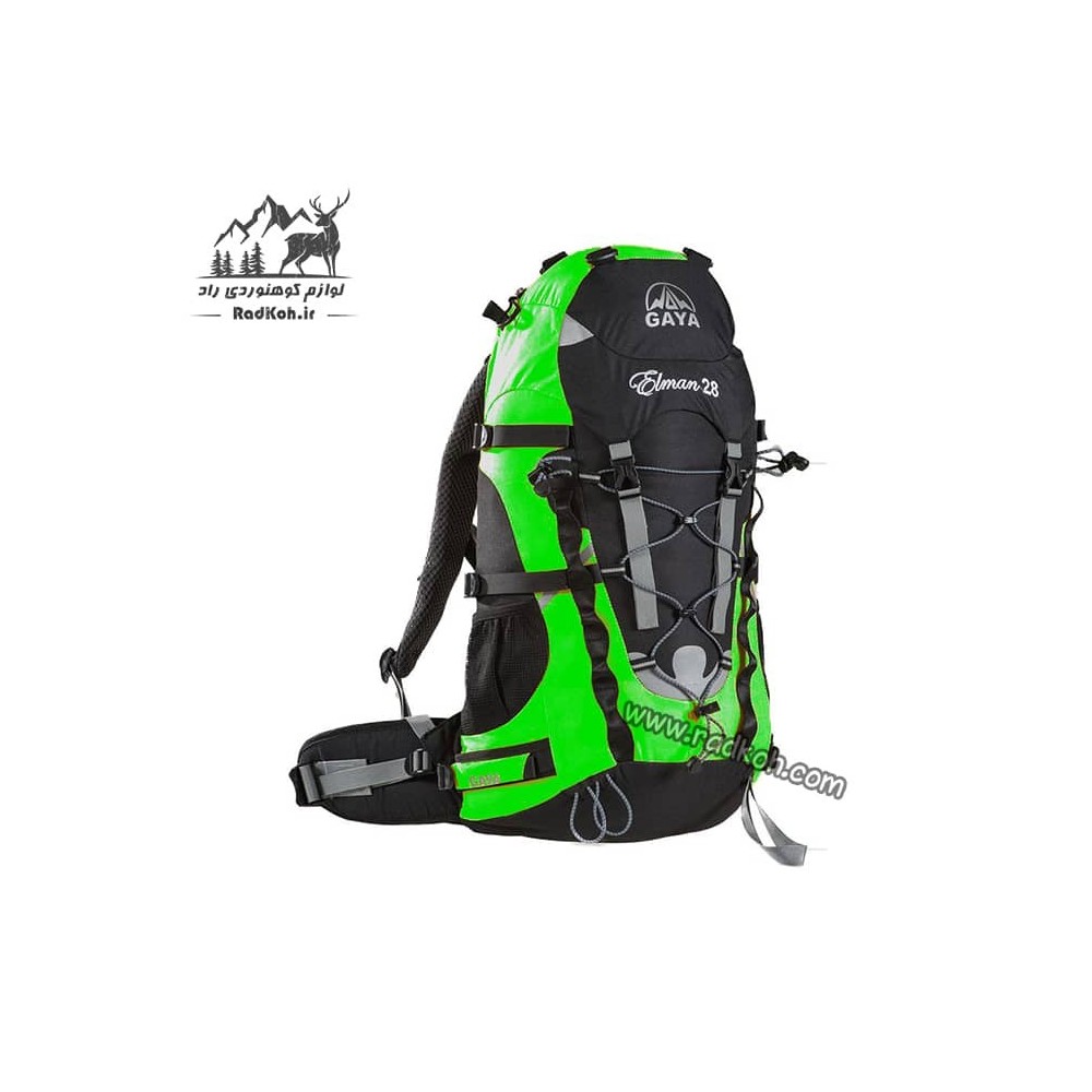 خرید کوله پشتی کوهنوردی 28 لیتری قایا مدل ایلمان رنگ سبز فسفری