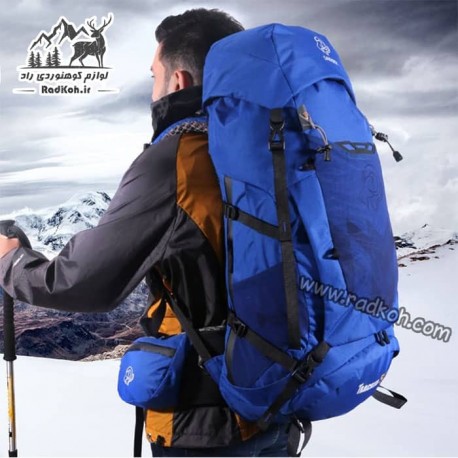 کوله پشتی 50 لیتر صخره مدل ترکر رنگ سبز تیره