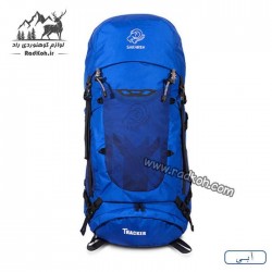 خرید کوله پشتی کوهنوردی 60 لیتری صخره مدل ترکر رنگ آبی