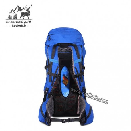 کوله پشتی مسافرتی 60 لیتری صخره مدل ترکر رنگ آبی