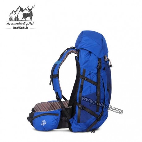 کوله پشتی راحتی 60 لیتری صخره مدل ترکر رنگ آبی