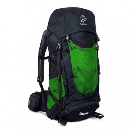 خرید کوله پشتی کوهنوردی 60 لیتری صخره مدل ترکر رنگ سبز روشن