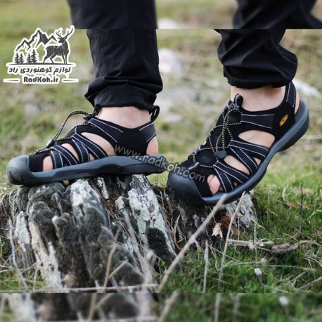 صندل پیاده روی جلو بسته مردانه کین مدل KN 1001 رنگ مشکی