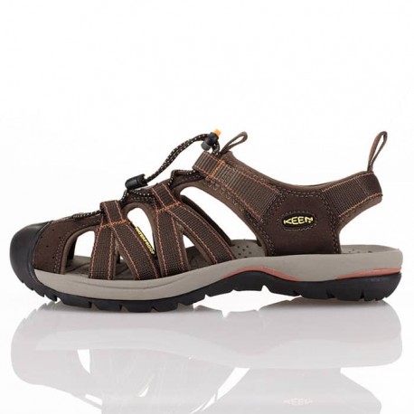 صندل جلو بسته مردانه کین مدل KN 1001 رنگ قهوه ای