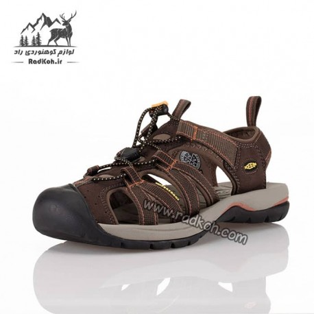 صندل پیاده روی جلو بسته مردانه کین مدل KN 1001 رنگ قهوه ای