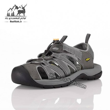 صندل جلو بسته مردانه کین مدل KN 1001 رنگ طوسی