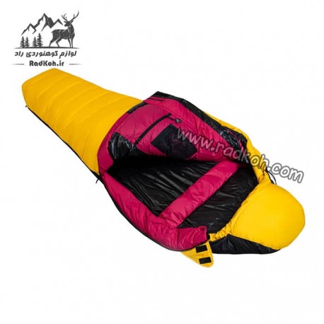 کیسه خواب پر کوهنوردی قایا مدل کامفورت پرو 1100 رنگ زرد