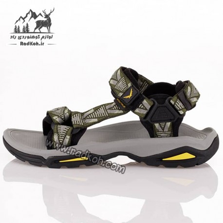 صندل پیاده روی جلو باز مردانه اسنوهاک مدل SH-25 رنگ سبز ارتشی