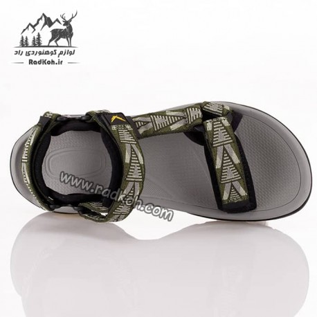 صندل رانینگ جلو باز مردانه اسنوهاک مدل SH-25 رنگ سبز ارتشی