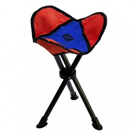 صندلی سفری آریامن سه پایه تاشو رنگ سرمه ای/قرمز