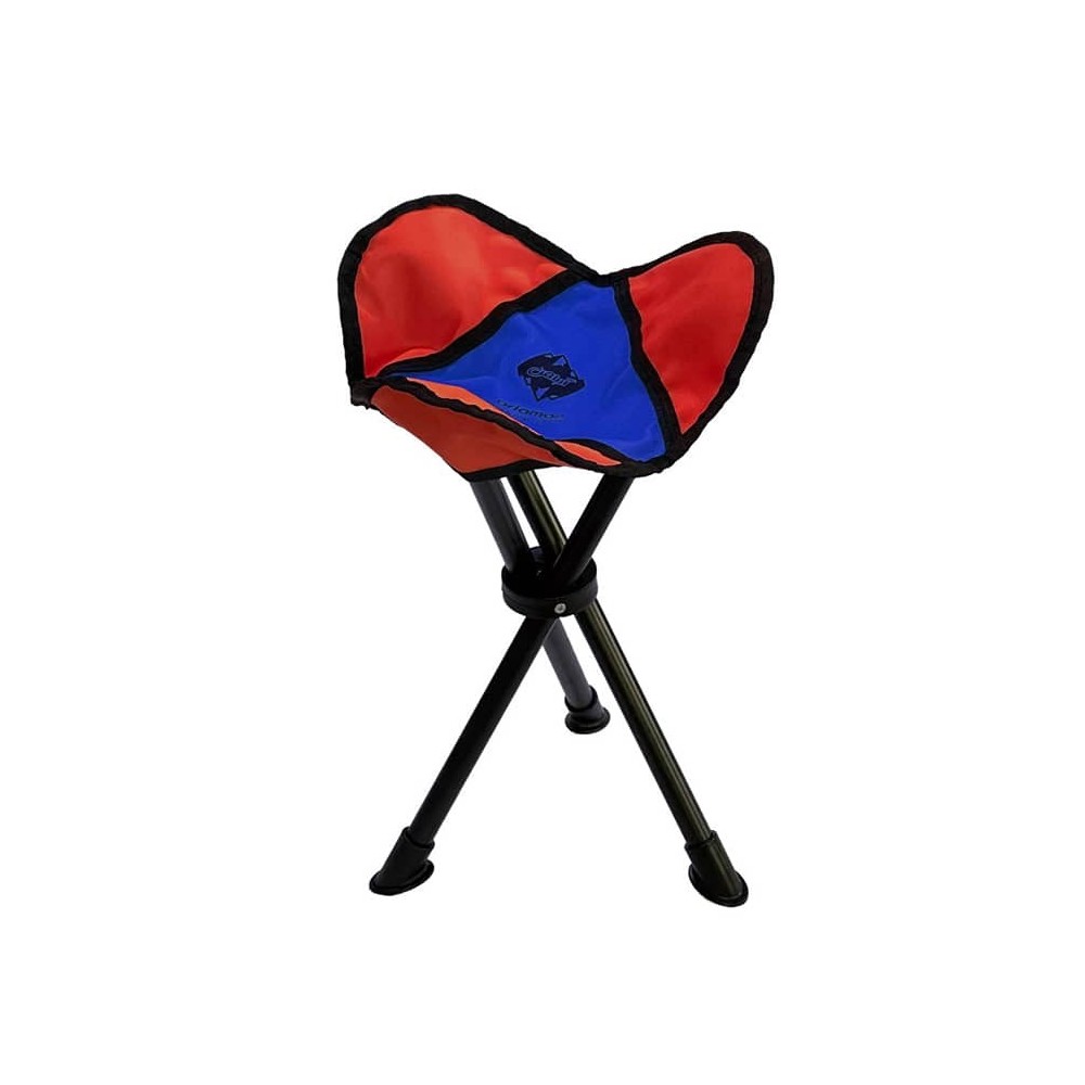 صندلی سفری آریامن سه پایه تاشو رنگ سرمه ای/قرمز