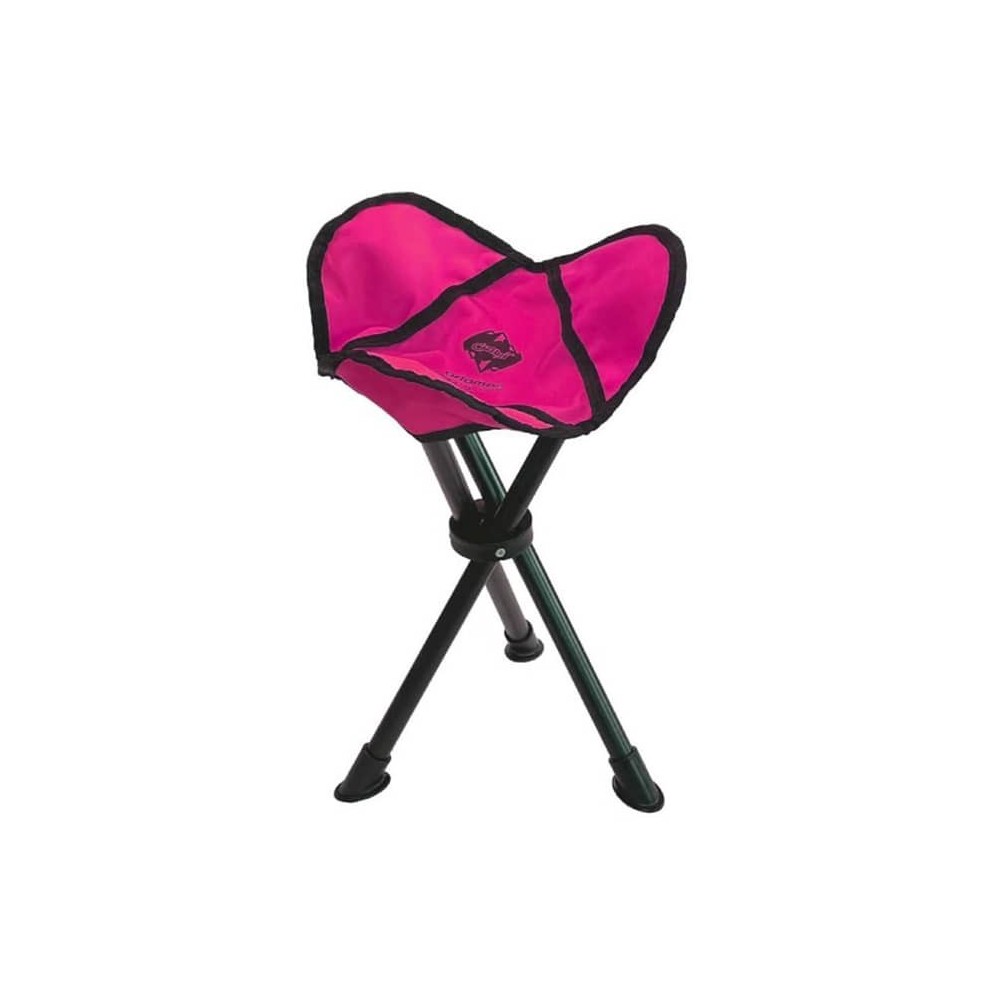 صندلی سفری آریامن سه پایه تاشو رنگ صورتی