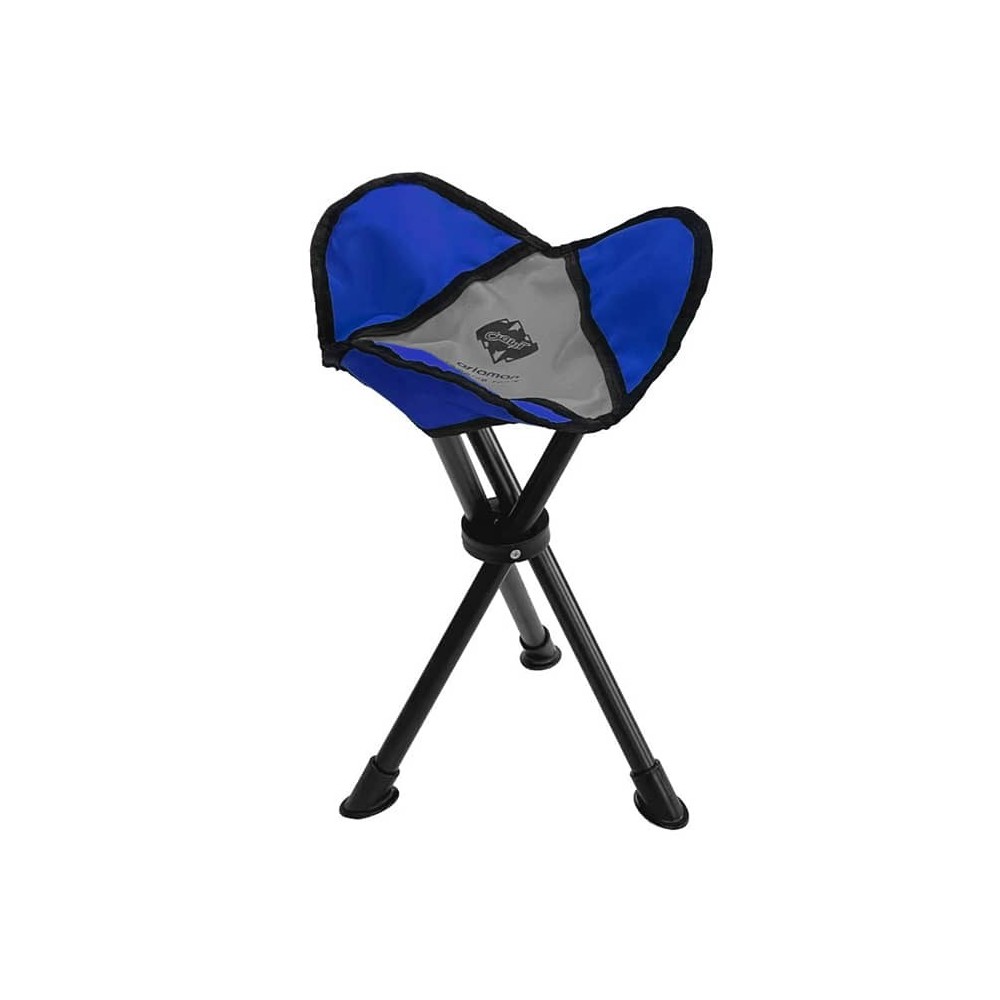 صندلی سفری آریامن سه پایه تاشو رنگ طوسی/آبی