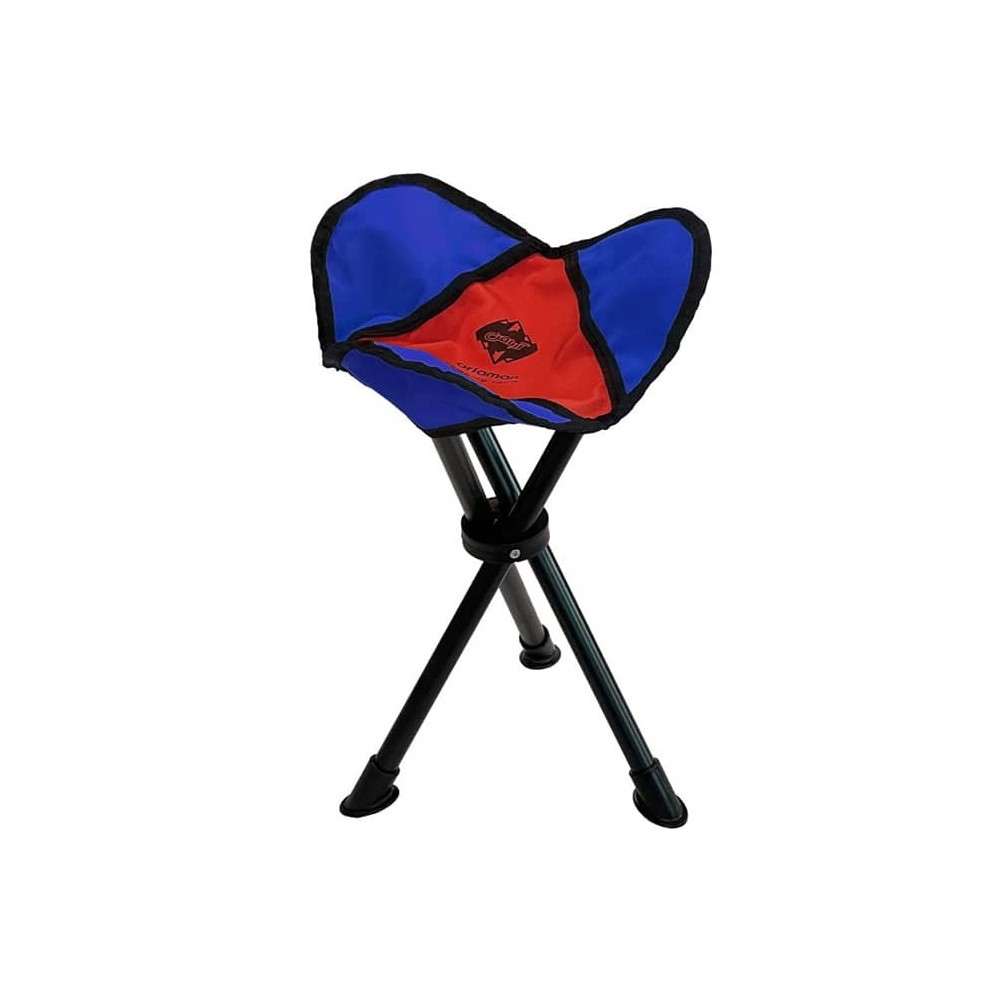 صندلی سفری آریامن سه پایه تاشو رنگ قرمز/سرمه ای