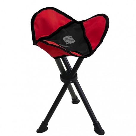 صندلی سفری آریامن سه پایه تاشو رنگ مشکی/قرمز