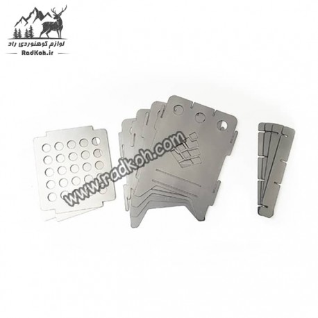 اجاق هیزمی کشویی بزرگ سروکوه مدل FBSH11 رنگ نقره ای