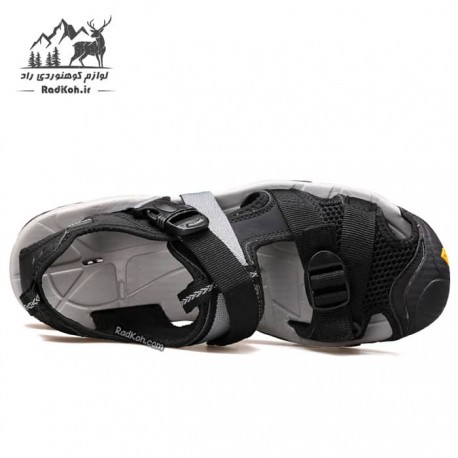 صندل جلوبسته مردانه هامتو 710091A-1 رنگ مشکی/زرد