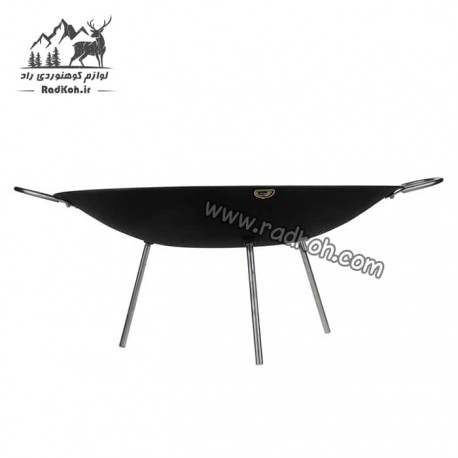 	ساج گرانیتی پایه دار 42 سانتی متری سروکوه مدل SD21 رنگ مشکی