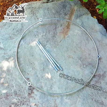 ساج گرانیتی پایه دار 42 سانتی متری سروکوه مدل SD21 رنگ  نقره ای