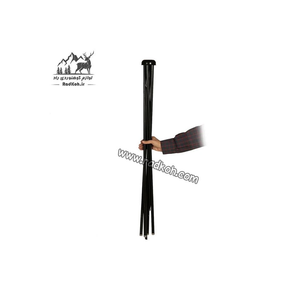 استند منقل سفری 90 سانتی متری سروکوه مدل SFT2 رنگ مشکی