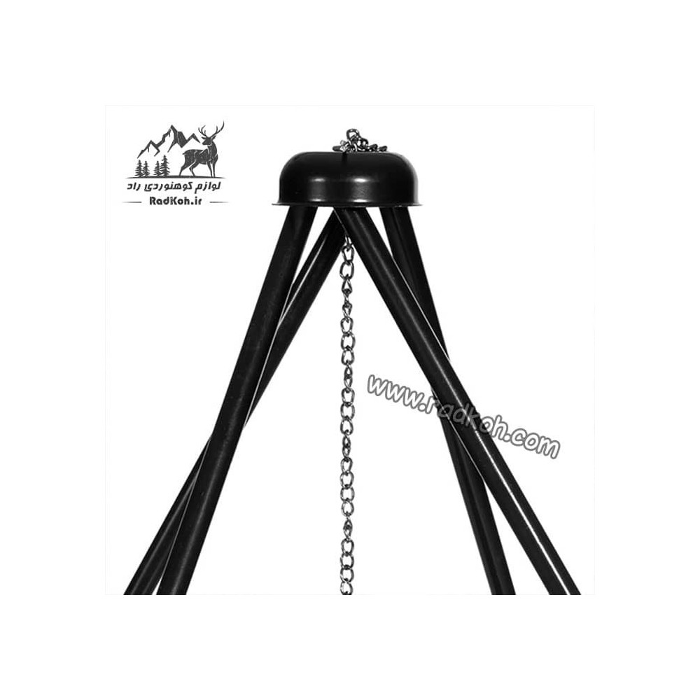 استند منقل سفری 90 سانتی متری سروکوه مدل SFT2 رنگ مشکی