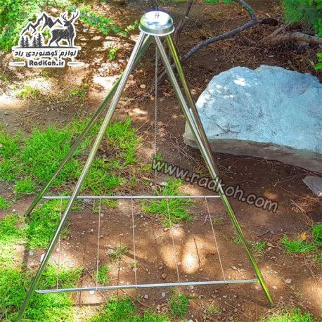 	استند منقل سفری 90 سانتی متری سروکوه مدل SFT2 رنگ نقره ای