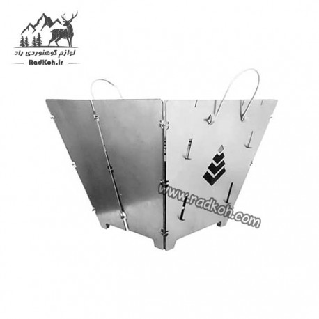 کباب پز و اجاق سفری بگ استوو سروکوه مدل FBSBS11 رنگ نقره ای