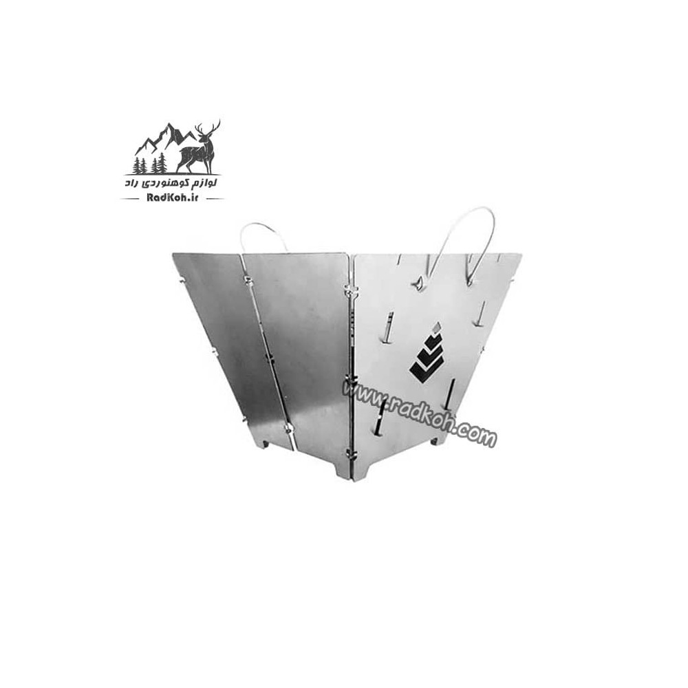 کباب پز و اجاق سفری بگ استوو سروکوه مدل FBSBS11 رنگ نقره ای