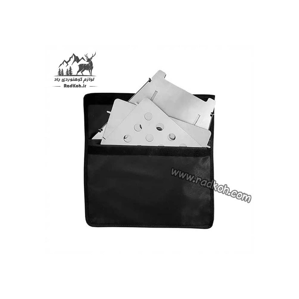 کباب پز و اجاق سفری بگ استوو سروکوه مدل FBSBS11 رنگ نقره ای