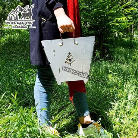 کباب پز و اجاق سفری بگ استوو سروکوه مدل FBSBS11 رنگ نقره ای