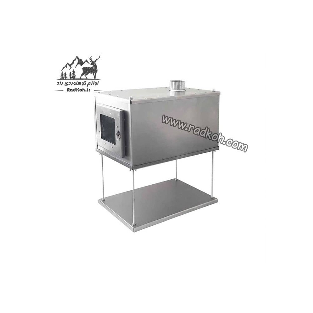 فایرباکس هیزمی داخل چادر سروکوه مدل TSFB01 رنگ نقره ای