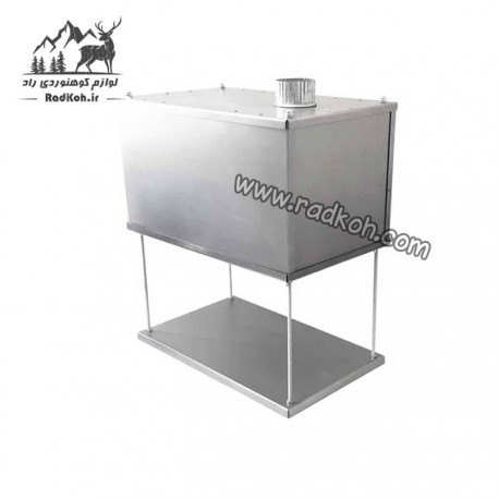 فایرباکس هیزمی داخل چادر سروکوه مدل TSFB01 رنگ نقره ای