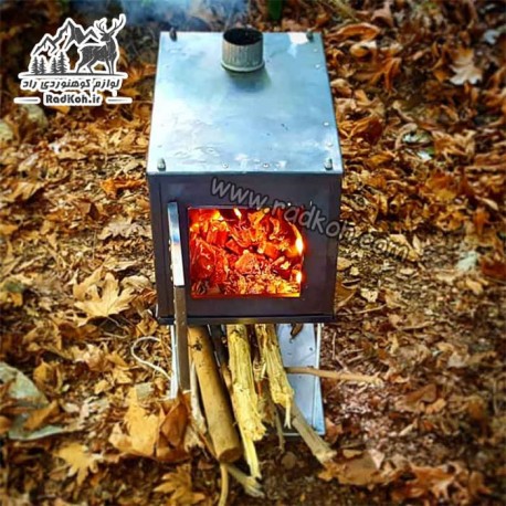 فایرباکس هیزمی داخل چادر سروکوه مدل TSFB01 رنگ نقره ای