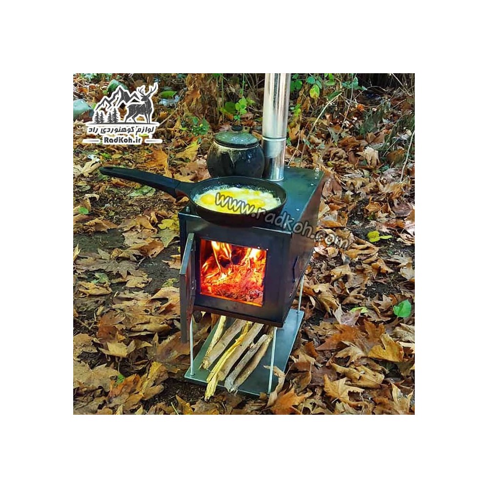 فایرباکس هیزمی داخل چادر سروکوه مدل TSFB01 رنگ نقره ای