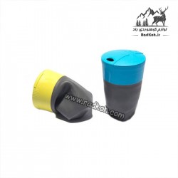 لیوان 2 نفره لایت مای فایر مدل pack up cup bio رنگ خاکستری/آبی