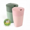 لیوان 2 نفره لایت مای فایر مدل pack up cup bio رنگ سبز/صورتی