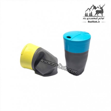 لیوان تاشو فله ای لایت مای فایر مدل pack up cup bio رنگ خاکستری/زرد