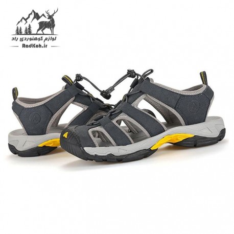صندل جلو بسته کوهنوردی مردانه هومتو مدل humtto 9109-3 رنگ خاکستری