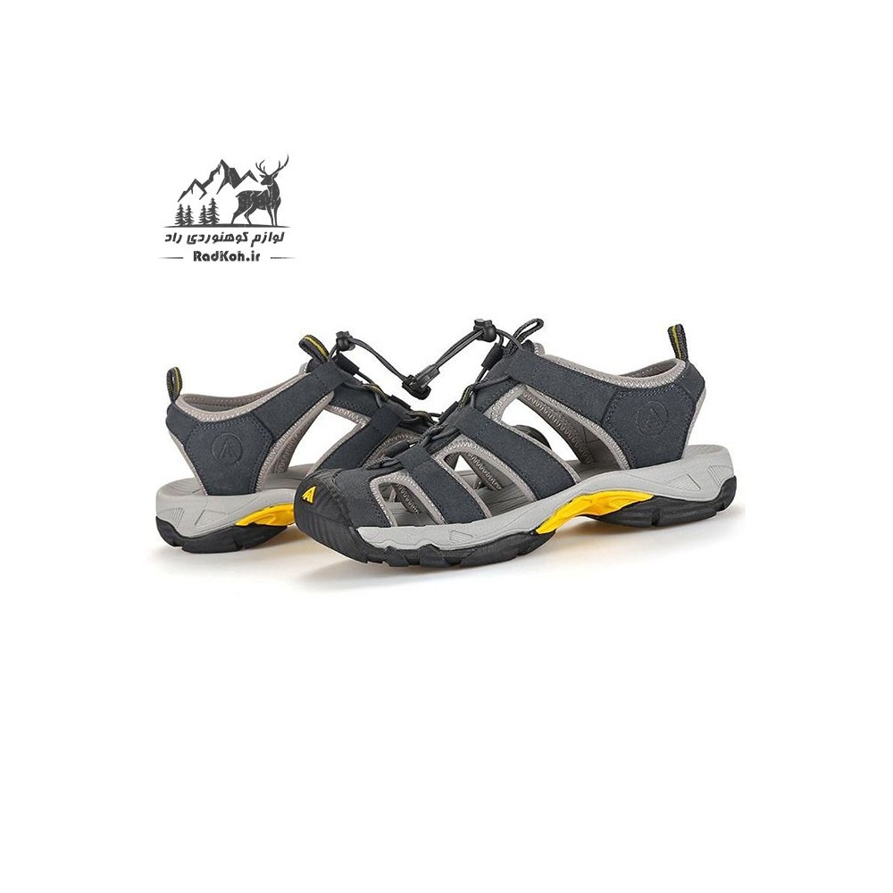 صندل جلو بسته کوهنوردی مردانه هومتو مدل humtto 9109-3 رنگ خاکستری
