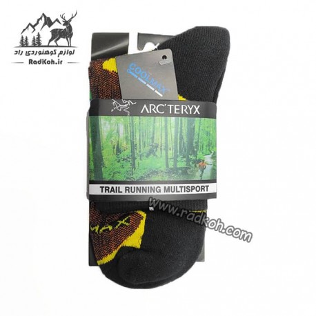 جوراب arktreyx رنگ مشکی/زرد