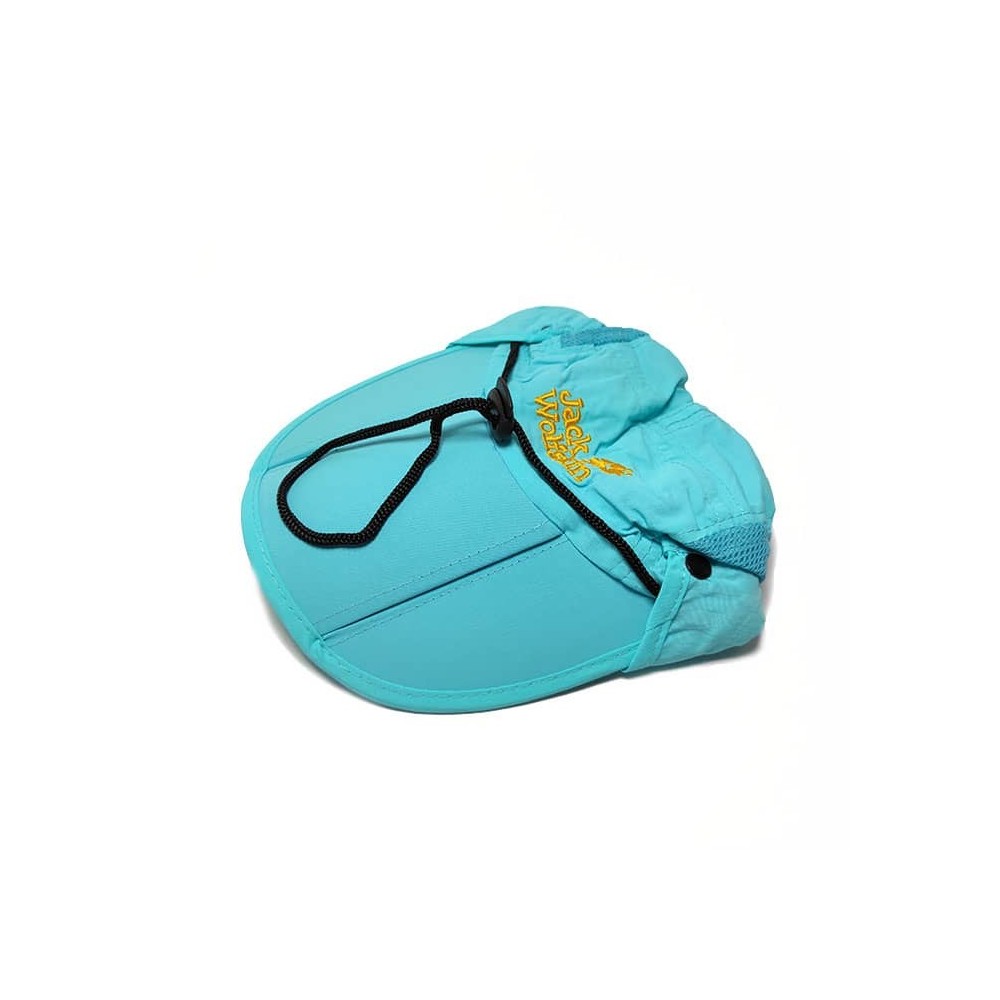 کلاه جک وولف اسکین jack wolfskin رنگ آبی فیروزه ای