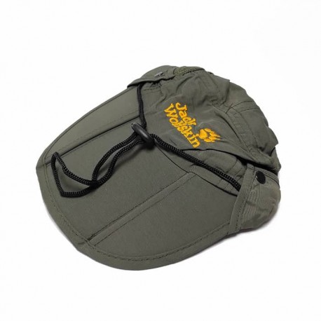 کلاه جک وولف اسکین jack wolfskin رنگ سبز تیره
