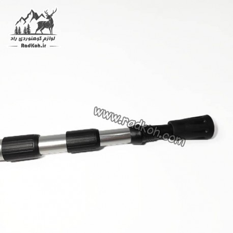 عصای کله گاوی رنگ مشکی/نقره ای