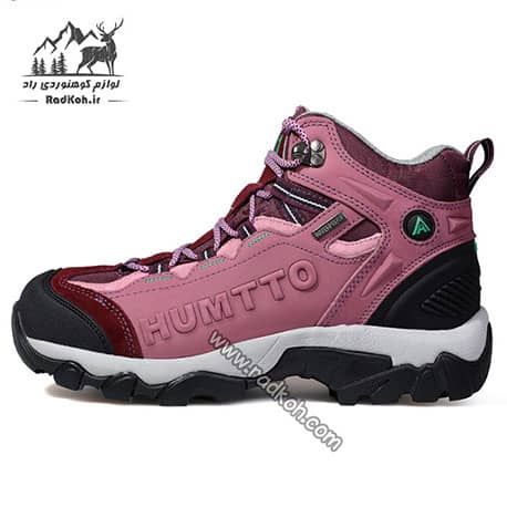 کفش کوهنوردی زنانه هامتو مدل 6908-1 رنگ زرشکی
