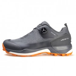 کفش مردانه هامتو مدل 120142A-2 بند دیسکی رنگ خاکستری/نارنجی