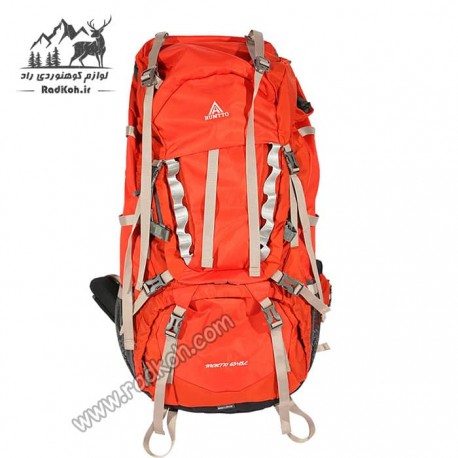 کوله پشتی کوهنوردی 65+15 لیتری هامتو مدل HB202108-1 رنگ قرمز